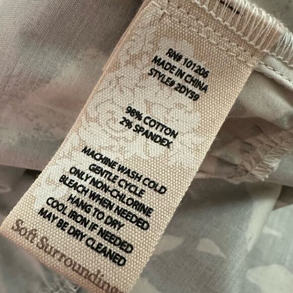 NWT Soft Surroundings Floral Moonglow Tiered Midi Dress Plus Size 18 - Picture 9 of 10